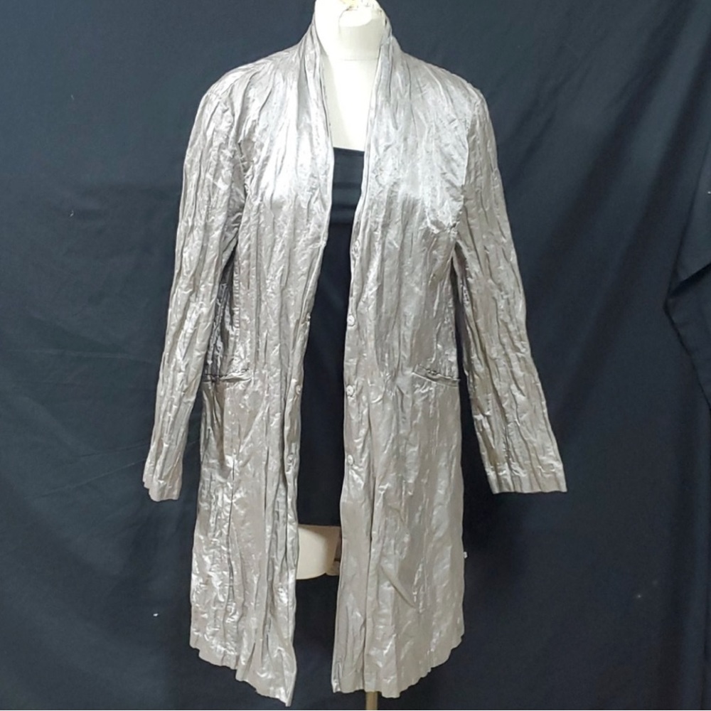 Eileen Fisher Gray Topper Coat